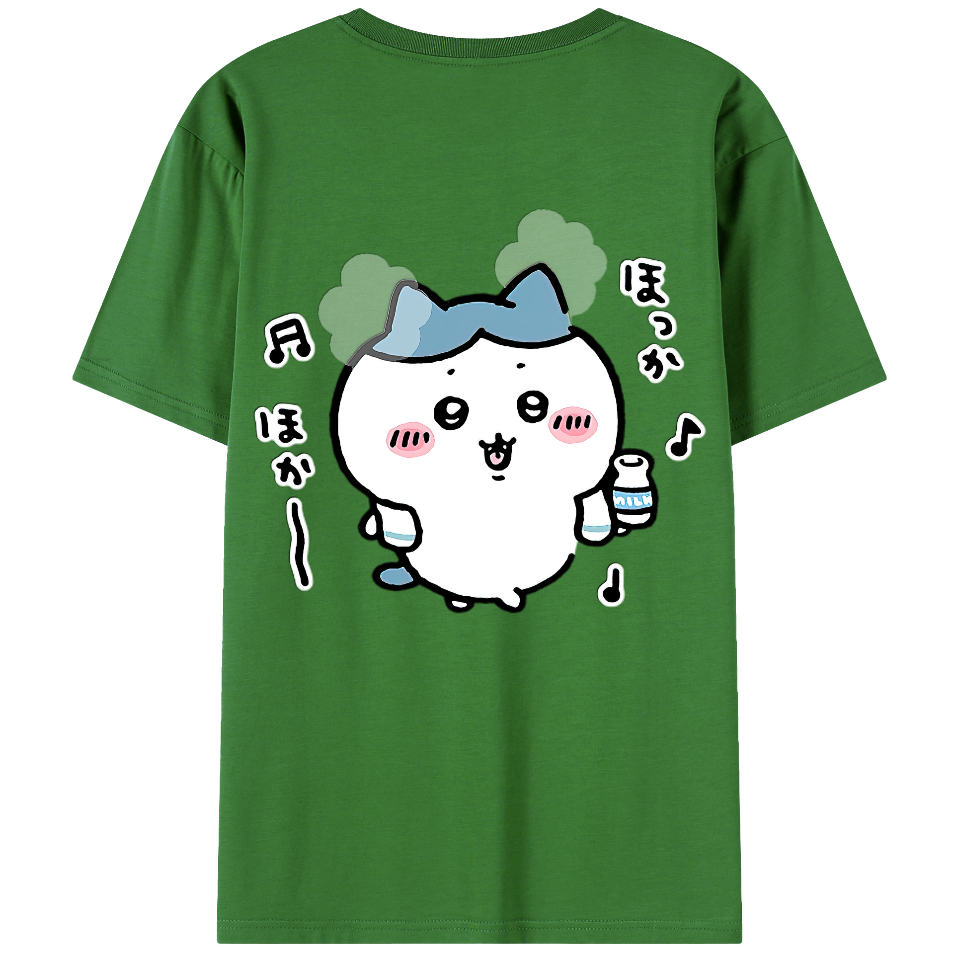 （画像用） ちいかわ ハチワレ Chii-kawa hachiware レディース半袖Tシャツ(バックプリント)